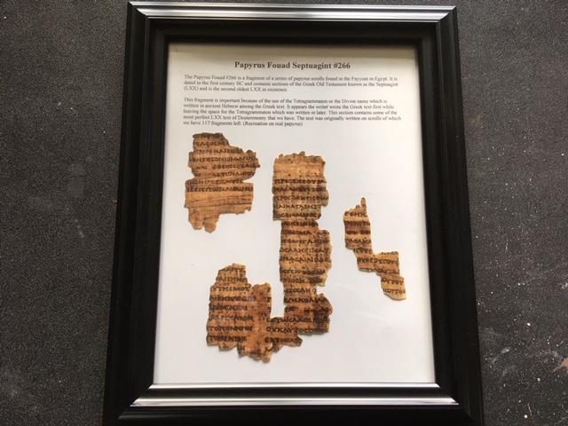 Papyrus Fouad 266 Recreation (3 fragments) - Click Image to Close